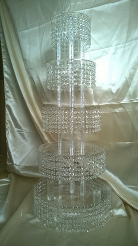 Crystal CupCake Stand Tower 3 to 8 Tiers by Crystal wedding uk