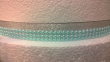 Load image into Gallery viewer, Faux Pearl trim ribbon  for cake craft decoration in Pink - blue- aqua - white 3 rows  wide/ 1 yrd by Crystal wedding uk
