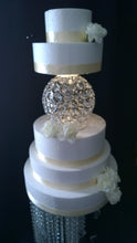Load image into Gallery viewer, Crystal BALL SPHERE cake separator divider by Crystal wedding uk

