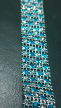 Load image into Gallery viewer, Sparkling silver &amp; diamante gem cake trim banding many colours by Crystal wedding uk
