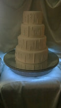 Load image into Gallery viewer, Cake Stand with LED Lights  Diamante effect, many sizes round and square by Crystal wedding uk
